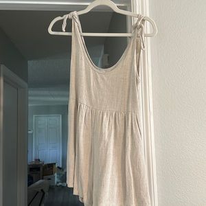 Beige Princess Polly Romper
